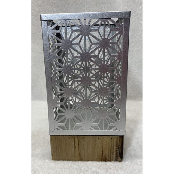 Yankee Candle Tall Driftwood Square Pillar Candle Holder #1552116 11” Tall